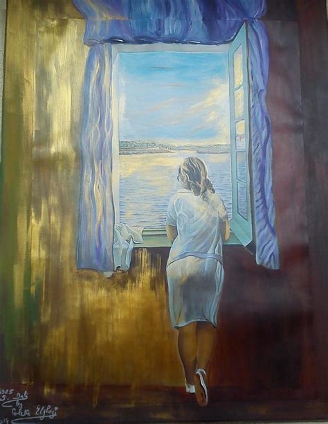 The Woman At The Window Painting By Colette Elghozi