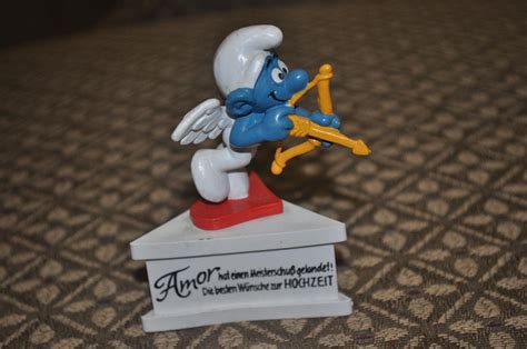 The Smurfs Smurf A Gram German Crying Smurf And Cupid Reserved