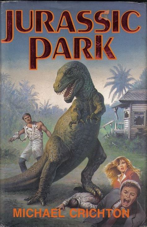 1991 Euroclub Edition Cover Art For The Novel Jurassicpark