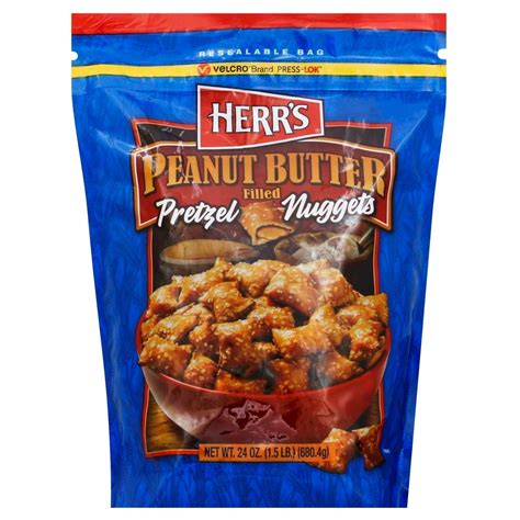 Herrs Peanut Butter Filled Pretzel Nuggets 24oz 24 Oz Shipt