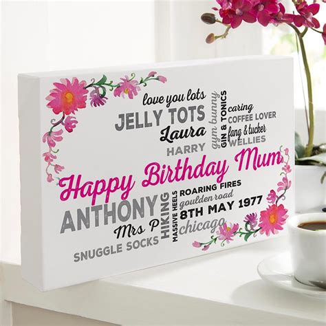 Personalized Ts For Birthdays Typographic Prints And Canvases