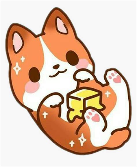 Freetoedit Cute Kawaii Fox Dog Food Butter Sprinkles Cute Dog