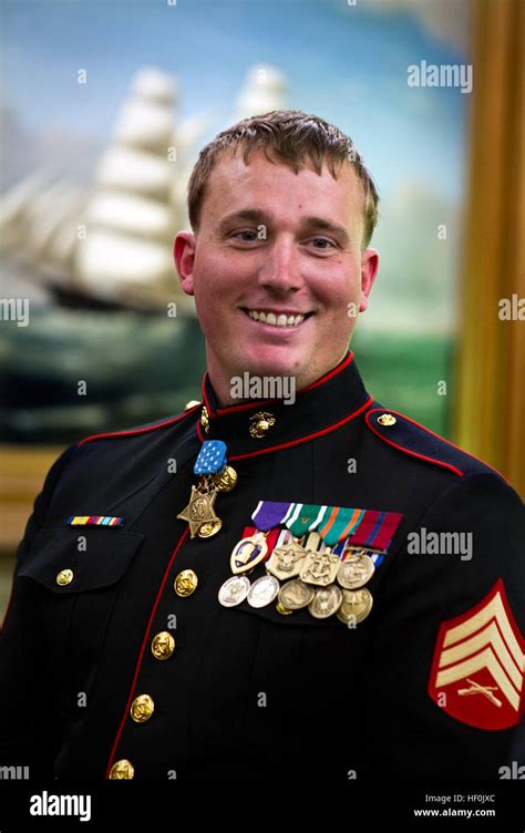 Medal Of Honor Recipient Former Marine Corps Sgt Dakota Meyer Speaks With Secretary Of The Navy