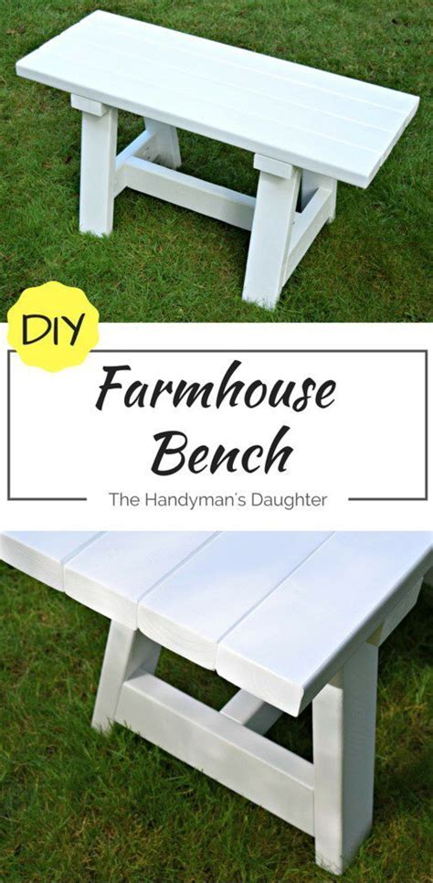Diy Farmhouse Bench For Small Tables The Handymans Daughter