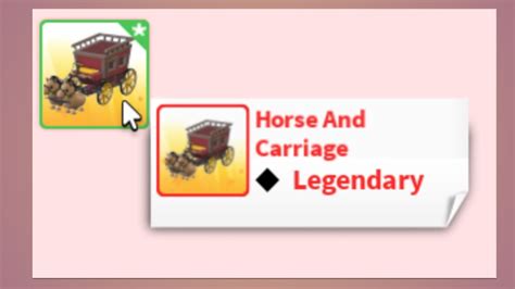 Adopt Me Vehicle For Sale Horse And Carriage Adoptme Roblox On Carousell