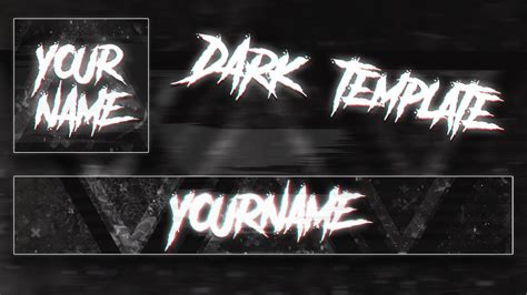 Dark ️ Youtube Banner Template ️ Logo Banner Free Download Youtube