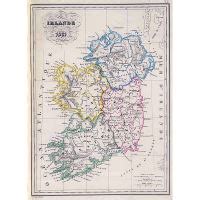 Mapa político y administrativo de edad detallada de Irlanda 1795