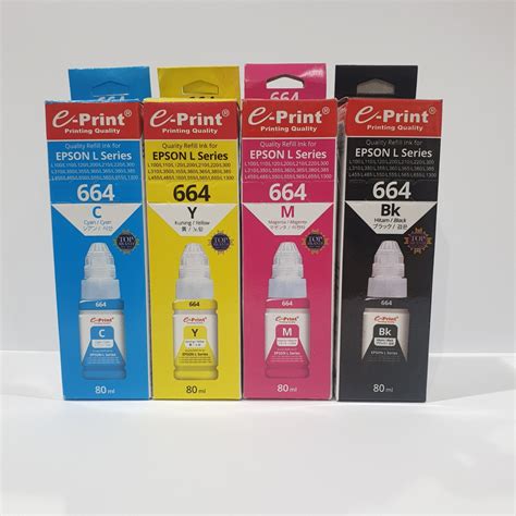 Jual E Print Tinta Epson L Series 664 80ml Shopee Indonesia