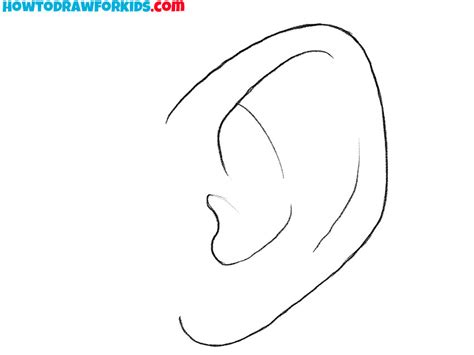 How To Draw An Anime Ear Easy Drawing Tutorial For Kids
