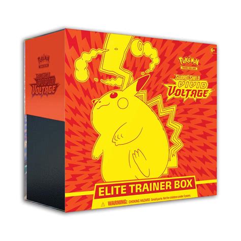 45 pokémon tcg energy cards. Pokemon Cards: Sword & Shield 4 Vivid Voltage Elite Pikachu - Trainer Box | Walmart Canada