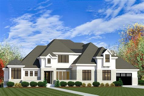 Stately 4 Bedroom European House Plan With 3 Car Garage 290093iy