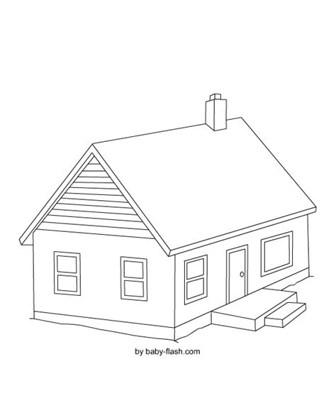 How To Draw A House Coloring Book Youtube