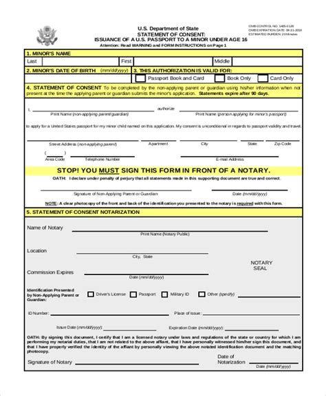 Passport Renewal Form Pdf Printable Printable Forms Free Online