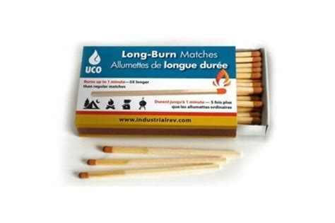 New Uco Long Burn Matches 50 Ct Box Wstrikers Mt Long Bulk 54269000332