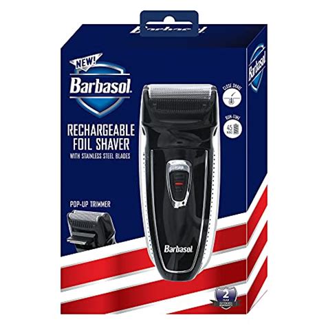 Barbasol Rechargeable Electric Foil Shaver With Stainless Steel Blades