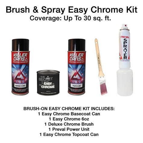 Alsa Easy Chrome Brush And Spray Kit Etsy