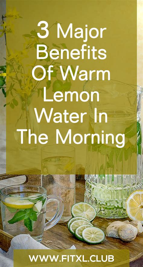 3 Major Benefits Of Warm Lemon Water In The Morning Fitxl