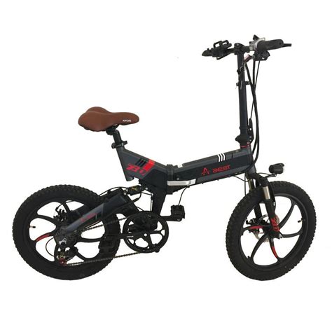 Shop Generic Aest Folding Electric Bike 20 Inch Black Dragon Mart Uae