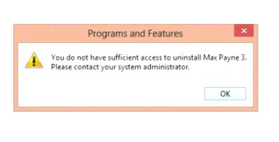 Fix You Do Not Have Sufficient Access To Uninstall A Program In Windows Geeks Gyaan