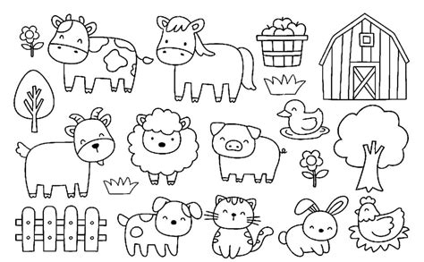 Dibujos De Animales De Granja Para Colorear 100 Páginas Para Colorear