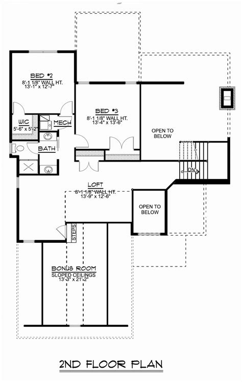 Craftsman Style House Plan 3 Beds 25 Baths 2500 Sqft Plan 1064 14
