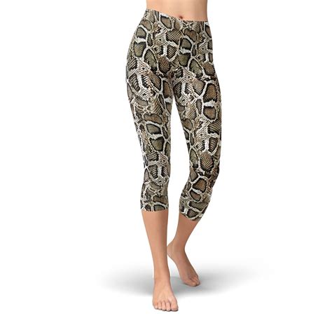 Snake Skin Leggings Snake Skin Print Leggings Printed Etsy