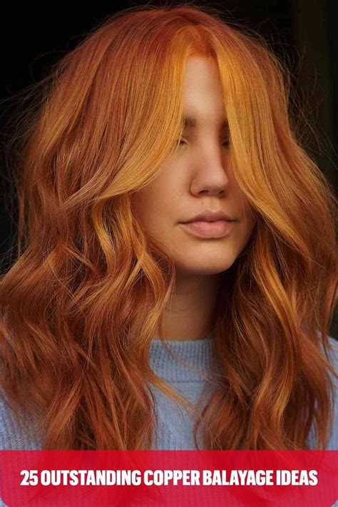 Bold Copper Balayage Hair Golden Copper Hair Color Copper Hair Dark Bright Copper Hair Ginger