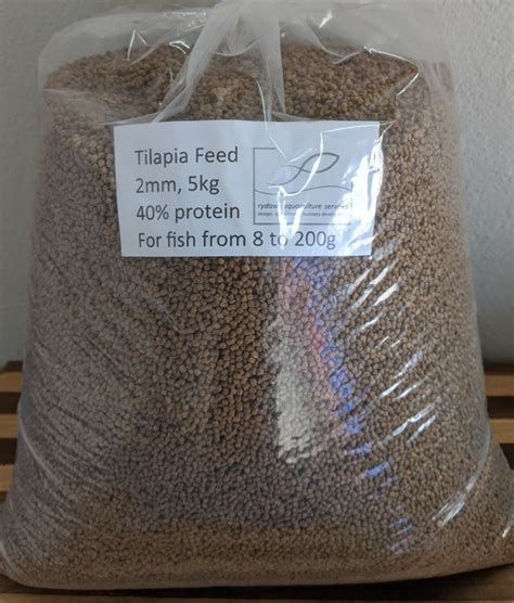 Tilapia Feed 2mm Pellet 40 Protein 5kg Rydawi Tilapia Fish Farms