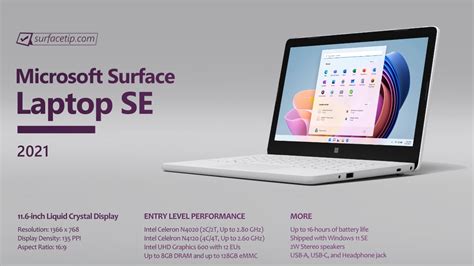 microsoft surface laptop se specs full technical specifications laptrinhx news
