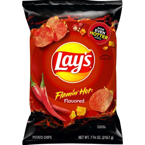 Lays Potato Chips Flamin Hot Flavor 775 Oz Bag