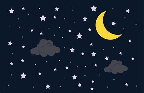 Starry Sky Moon Wallpaper