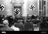 Roland Freisler at a trial on the Nazi People's Court. Credit: German ...