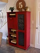 Home Frosting: Barn Red Cabinet