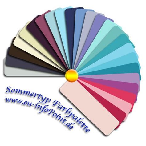 Farbkarte Für Den Sommertyp Farbpalette Sommertyp Farbpalette