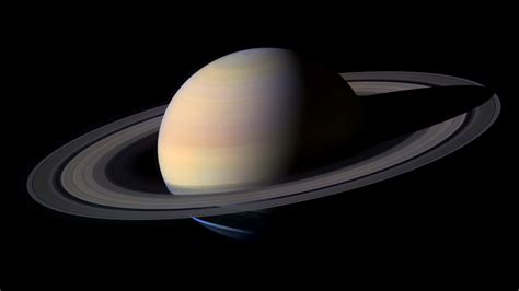 Saturn Planet With Rings Desktop Wallpaper