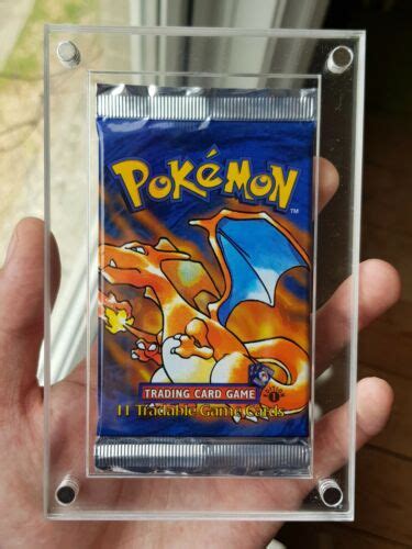 Sealed 1st Edition Shadowless Base Set Booster Pack Charizard Art