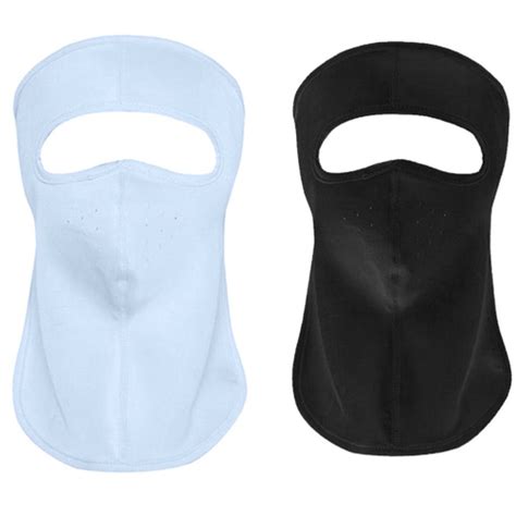 Máscara facial unissex com 2 peças de proteção solar para mulheres