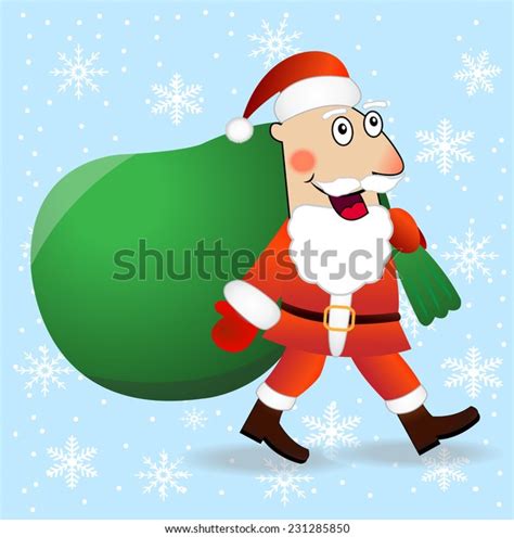 Santa Claus Sack Ts Vector Illustration Stock Vector Royalty Free