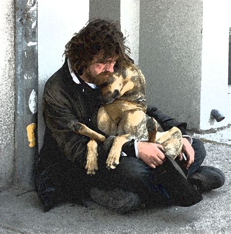 Homeless Man Sends His Dog For Help Dog Saves The Day Funtuna