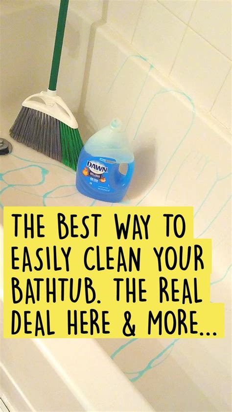 The Best Way To Easily Clean Your Bathtub The Real Deal Here And More House Cleaning Tips