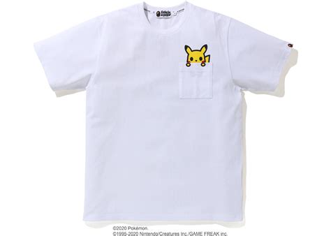 Bape X Pokemon Pikachu Pocket Tee White Fw20