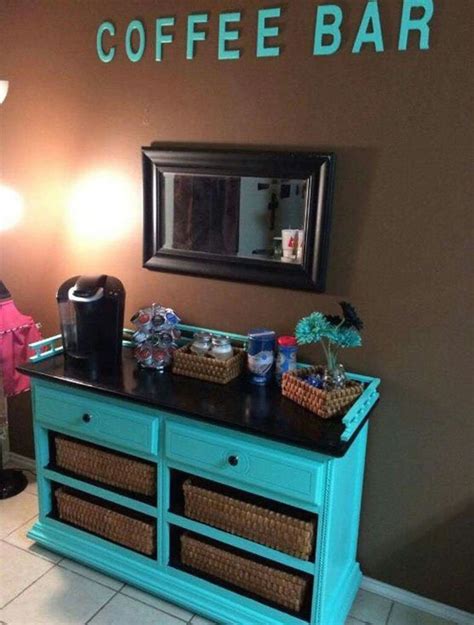Old Dresser Turned Into Coffee Bar 1000 In 2020 Coffee Bar Station