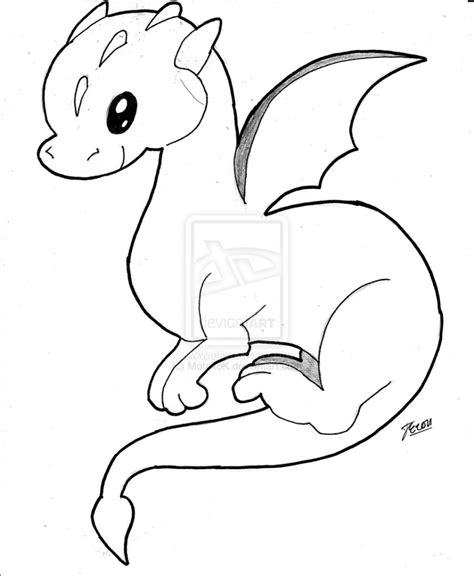 Colouring Cartoon Baby Dragon Kashmittourpackage
