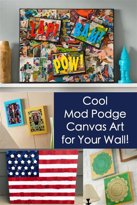 Mod Podge Canvas Art Ideas For Your Wall Mod Podge Rocks