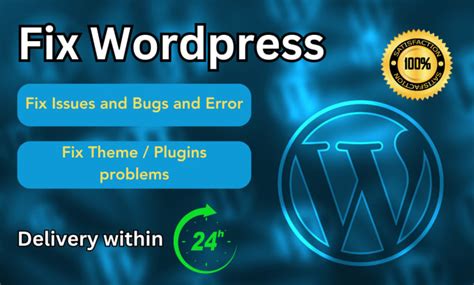 Fix Your Wordpress Issue Problem Error And Bugs Fast By Youmed Fiverr