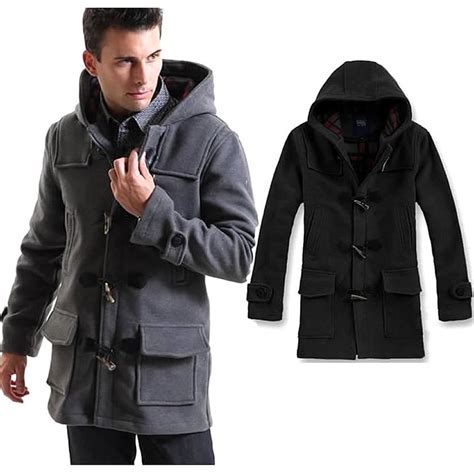 Buy 2015 Single Breasted Mens Trench Coat Hooded Men