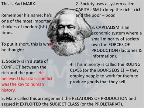 Marx conflict theory, or as some call it, marxian conflict theory, looks at wealthy and poor. The Sociological Perspective part 1