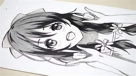 Pencil Drawing Of Cute Anime Girls How To Draw A Cute Anime Girl Step
