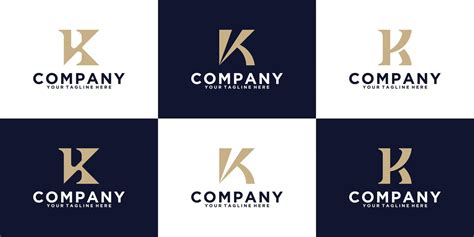 Letter K Monogram Design Inspiration Collection Template Design