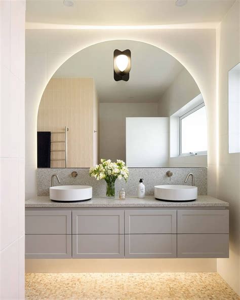 Gia Bathrooms And Kitchens On Instagram “a Custom Arched Mirror Serves